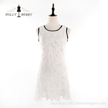 Original Sleeveless Embroidery Casual Plus Size Dress